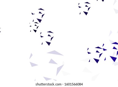 Light Purple, Pink vector texture with triangular style. Glitter abstract illustration with triangular shapes. Pattern for websites.