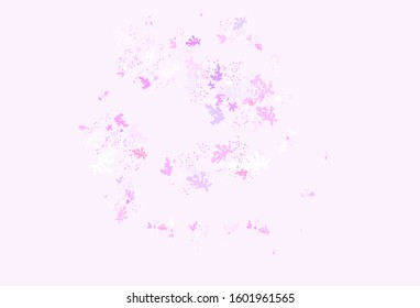 Light Purple, Pink vector texture with abstract forms. Simple colorful illustration with abstract gradient shapes. Modern design for your business card.