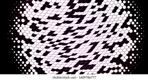 Light Purple, Pink vector texture with disks. Illustration with set of shining colorful abstract spheres. Pattern for wallpapers, curtains.