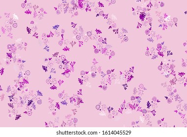 Light Purple, Pink vector texture with abstract forms. Decorative design in abstract style with random forms. Simple design for your web site.
