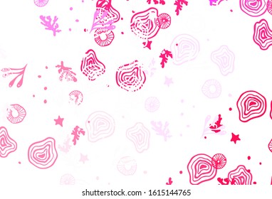 Light Purple, Pink vector texture with abstract forms. Illustration with colorful gradient shapes in abstract style. Modern design for your business card.