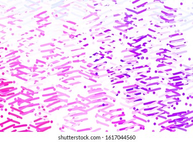 Light Purple, Pink vector texture with colored lines. Modern geometrical abstract illustration with Lines. Pattern for ads, posters, banners.