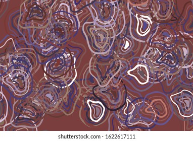 Light Purple, Pink vector texture with wry lines. A sample with colorful lines, shapes. Elegant pattern for a brand book.