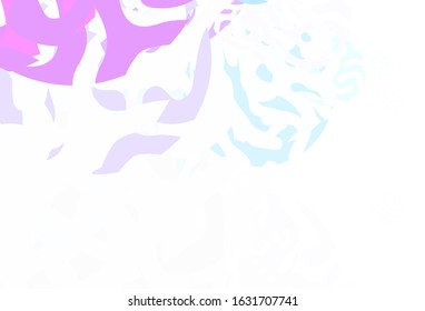 Light Purple, Pink vector texture with abstract forms. Decorative design in abstract style with random forms. Simple design for your web site.