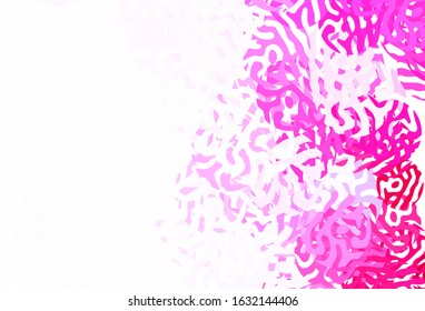 Light Purple, Pink vector texture with abstract forms. Decorative design in abstract style with random forms. Modern design for your business card.