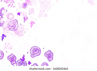 Light Purple, Pink vector texture with abstract forms. Modern abstract illustration with colorful random forms. Best smart design for your business.