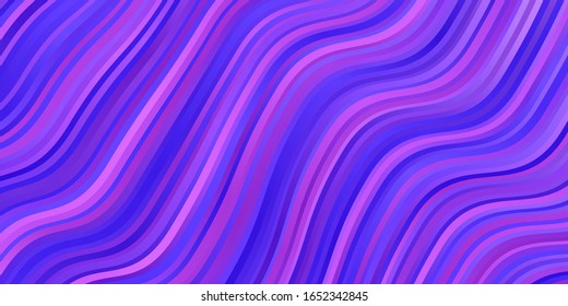 Púrpura clara, textura vectorial rosa con arco circular. Ilustración en estilo abstracto con degradado curvado. Plantilla para teléfonos móviles.