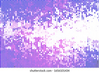 Light Purple, Pink vector texture with disks. Modern abstract illustration with colorful water drops. Pattern for futuristic ad, booklets.