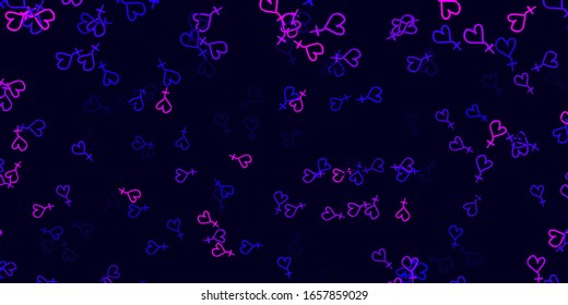 Light Purple, Pink vector texture with women's rights symbols. Simple design in abstract style with women’s rights activism. Simple design for your web site.
