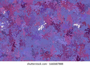 Light Purple, Pink vector texture with abstract forms. Illustration with colorful gradient shapes in abstract style. Elegant design for wallpapers.