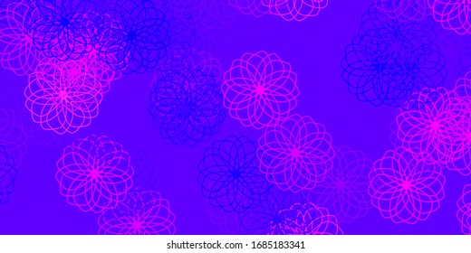 Light Purple, Pink vector texture with disks. Abstract illustration with colorful spots in nature style. Pattern for websites.
