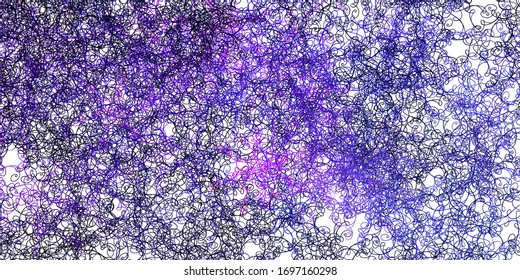 Púrpura clara, textura vectorial rosada con líneas raras. Ilustración abstracta con arcos degradados. Diseño para su promoción empresarial.