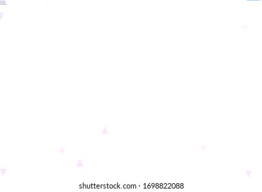 Textura vectorial rosa pálido con estilo triangular. Diseño decorativo de estilo abstracto con triángulos. Diseño inteligente para sus anuncios.