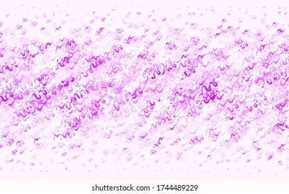 Light Purple, Pink vector texture with wry lines. Colorful illustration in abstract style with gradient. Abstract design for your web site.