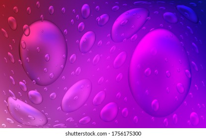 Light Purple, Pink vector texture with disks. Abstract illustration with colored bubbles in nature style. Beautiful design for your business natural advert.