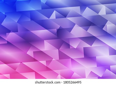 Light Purple, Pink vector texture in rectangular style. Illustration with set of colorful rectangles. Pattern for busines ad, booklets, leaflets
