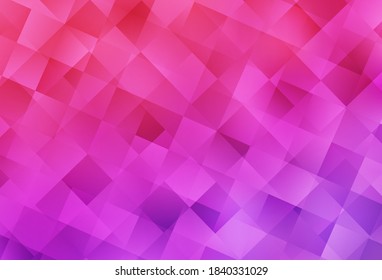 Light Purple, Pink vector texture in rectangular style. Modern abstract illustration with colorful rectangles. The template can be used as a background.