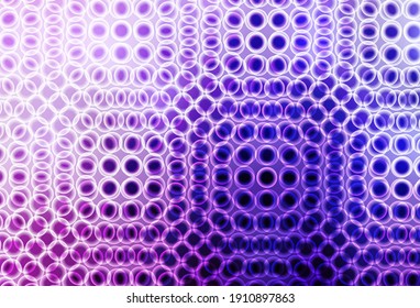 Light Purple, Pink vector texture with disks. Modern abstract illustration with colorful water drops. Design for your business advert.