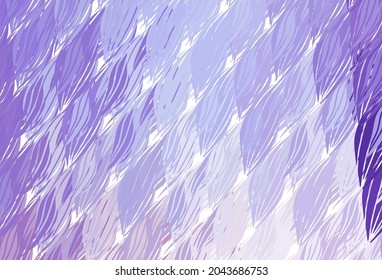 Light Purple, Pink vector texture with bent lines. Colorful abstract illustration with gradient lines. Business design for posters, banners.