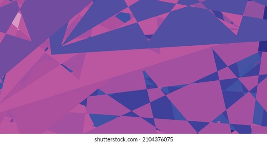 Light Purple, Pink vector texture with random triangles. Smart abstract illustration with triangle forms in modern style. Template for commercials.