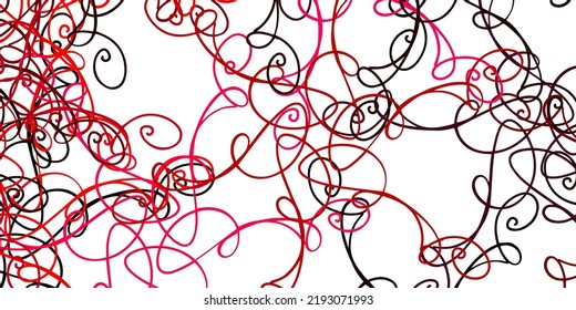 Light Purple, Pink vector texture with curves. Colorful illustration with curved lines. Best design for your ad, poster, banner.