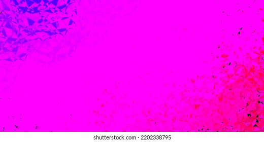 Light purple, pink vector texture with random triangles. Simple design in abstract style with triangles, lines. Start design for insperarion.