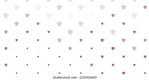 Light purple, pink vector texture with disease symbols. Colorful abstract illustration with gradient medical shapes. Wallpaper for health protection.