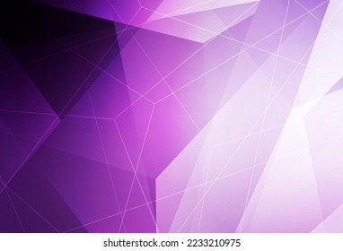 Leicht violett, rosafarbene Vektorstruktur mit Dreiecksgeschmack. Illustration mit einer Reihe von bunten Dreiecken. Modernes Template für die Zielseite.