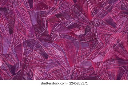 Light Purple, Pink vector texture with abstract forms.
