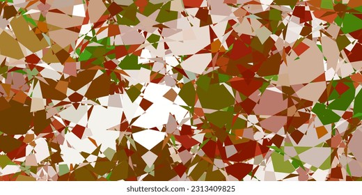 Púrpura claro, textura vectorial rosada con triángulos aleatorios. Ilustración abstracta sobresaliente con una gama de triángulos coloridos. Una adición fácil a sus comerciales.
