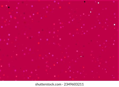 Púrpura claro, textura vectorial rosada en estilo poly con círculos, cubos. Círculos, líneas, rhombus con gradiente colorido. Patrón de anuncios comerciales, folletos, folletos
