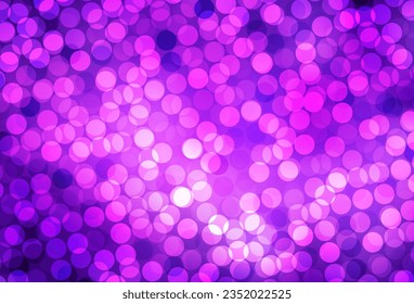 Light Purple, Pink vector texture with disks. Blurred decorative design in abstract style with bubbles. New template for your brand book.
