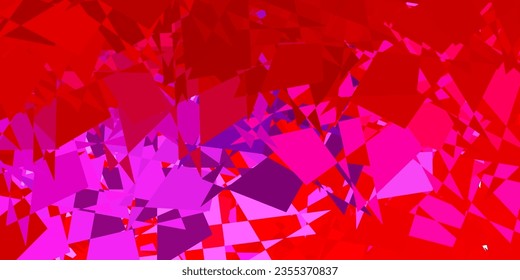 Light purple, pink vector texture with memphis shapes. Colorful illustration with simple gradient shapes. Modern design for your ads.