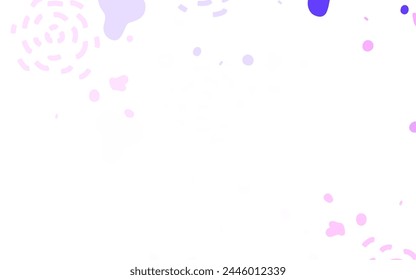 Light Purple, Pink vector texture with abstract forms. Decorative design in abstract style with random forms. Simple design for your web site.