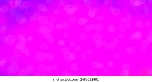 Light Purple, Pink vector texture with circles. Modern abstract illustration with colorful circle shapes. Pattern for websites, landing pages.
