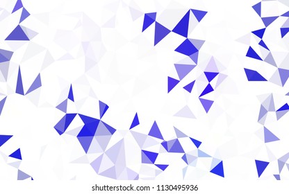 Light Purple, Pink vector triangle mosaic cover. Modern abstract illustration with triangles. Completely new template for your banner.