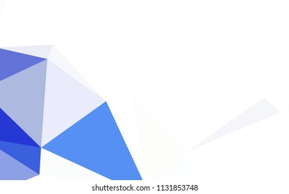 Light Purple, Pink vector triangle mosaic template. Shining polygonal illustration, which consist of triangles. Completely new template for your banner.
