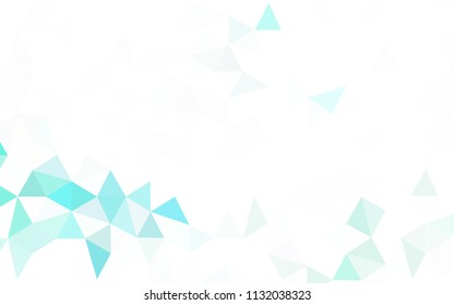 Light Purple, Pink vector triangle mosaic cover. Creative geometric illustration in Origami style with gradient. Triangular pattern for your design.