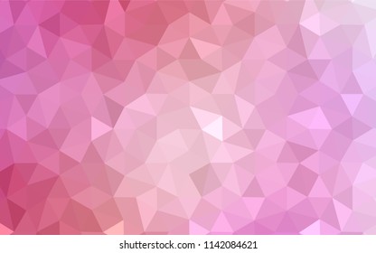Light Purple, Pink vector triangle mosaic texture. A sample with polygonal shapes. A new texture for your web site.