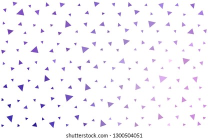 Light Purple, Pink vector  triangle mosaic template. Creative illustration in halftone style with triangles. New template for your brand book.