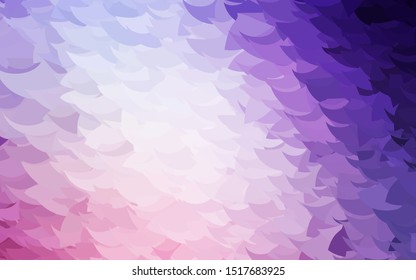 Light Purple, Pink vector triangle mosaic background. Geometric illustration in Origami style with gradient.  Triangular pattern for your design.