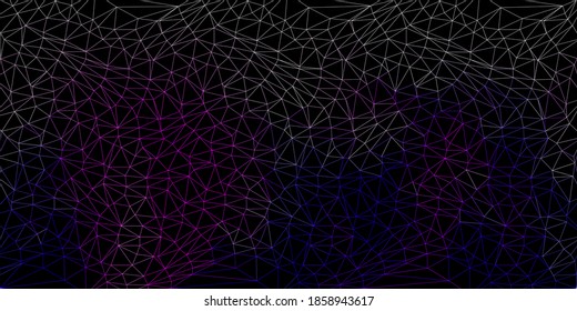 Light purple, pink vector triangle mosaic backdrop. New colorful illustration with shapes of gradient triangles. Background for web designers.