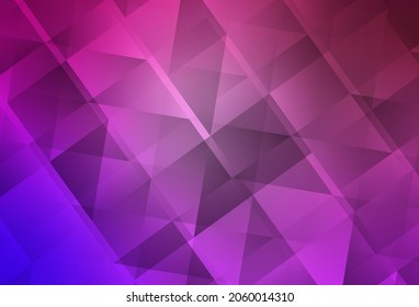 Púrpura claro, textura de mosaico de triángulo vector rosa. Ilustración geométrica creativa en estilo Origami con gradiente. Nueva plantilla para tu libro de marcas.