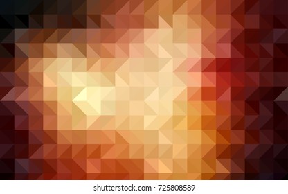 Light Purple, Pink vector triangle mosaic template. Brand-new colored illustration in blurry style with gradient. The textured pattern can be used for background.