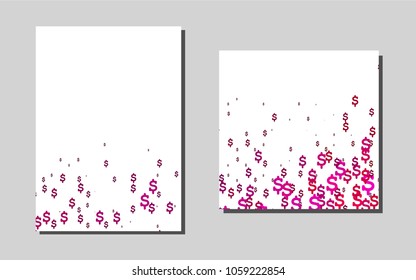 Light Purple, Pinkvector banner for websites. Glitter abstract design concept with text box. Pattern for ads, leaflets, labels of your business.