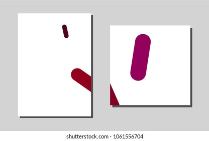 Light Purple, Pinkvector brochure for ui, ux design. Glitter abstract design concept with text box. Pattern can be used as a template for calendars.
