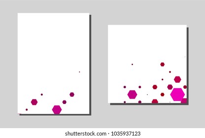 Light Purple, Pinkvector pattern for posters. Glitter abstract design concept with text box. The pattern can be used for any ad, booklets.