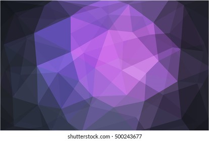 Light purple polygon abstract template. A sample with polygonal shapes. The elegant pattern can be used as part of a brand book.