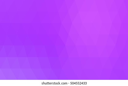 Light purple polygon abstract template. Glitter abstract illustration with an elegant design. Brand-new design for your business.