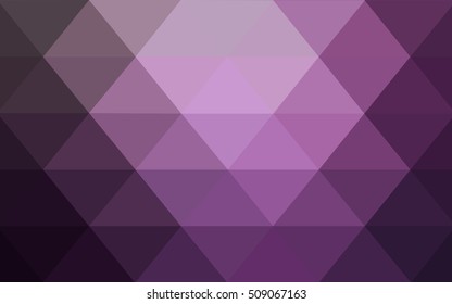 Light purple polygon abstract template. Modern geometrical abstract illustration with gradient. The best triangular design for your business.